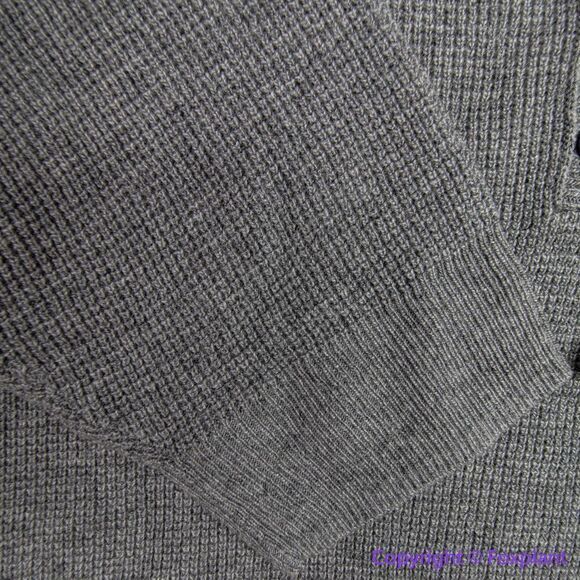 NEW Madewell Plus Asherton Waffle Henley Sweater in gray, 3X - Picture 16 of 16